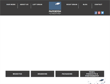Tablet Screenshot of paperfishcreative.com